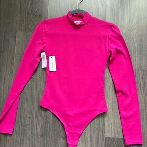 Aritizia Babaton Pink Contour Turtleneck Bodysuit NWT